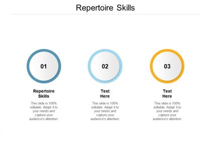 Repertoire skills ppt powerpoint presentation professional icon cpb