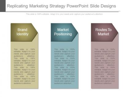 Replicating marketing strategy powerpoint slide designs