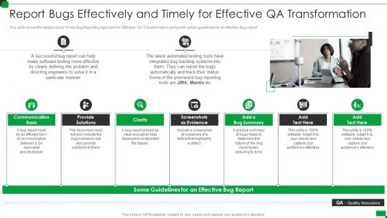 Report bugs effectively effective qa transformation strategies