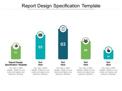 Report design specification template ppt powerpoint presentation template cpb