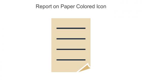 Report On Paper Colored Icon In Powerpoint Pptx Png And Editable Eps Format
