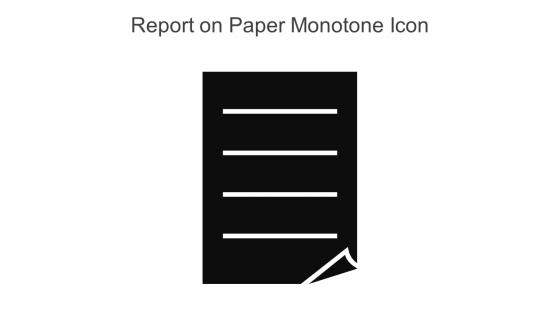 Report On Paper Monotone Icon In Powerpoint Pptx Png And Editable Eps Format