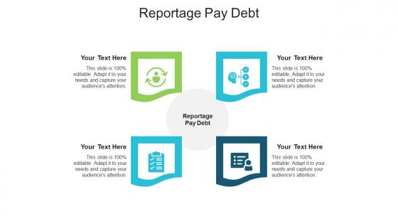 Reportage pay debt ppt powerpoint presentation summary graphics cpb