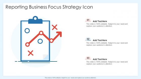 Reporting business focus strategy icon