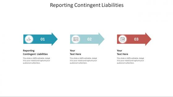 Reporting contingent liabilities ppt powerpoint presentation slides example file cpb