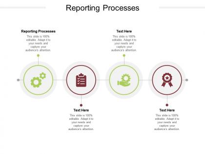 Reporting processes ppt powerpoint presentation ideas background images cpb