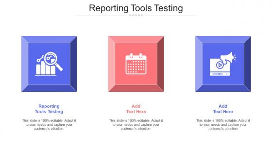 Reporting Tools Testing Ppt Powerpoint Presentation Professional Infographic Template Cpb