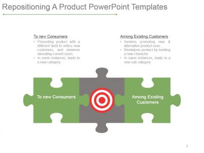 Repositioning a product powerpoint templates