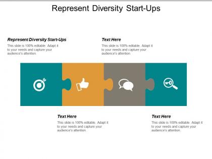 Represent diversity start ups ppt powerpoint presentation icon professional cpb