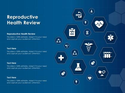 Reproductive health review ppt powerpoint presentation infographic template layout