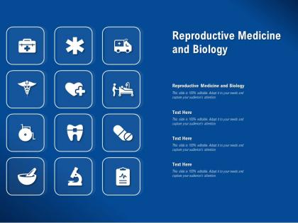 Reproductive medicine and biology ppt powerpoint presentation model example
