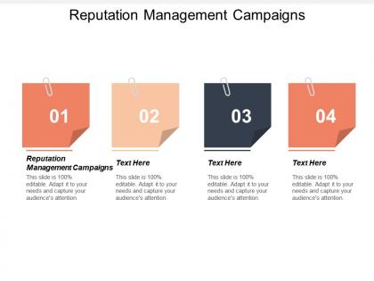 Reputation management campaigns ppt powerpoint presentation gallery design ideas cpb