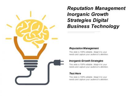 Reputation management inorganic growth strategies digital business technology cpb