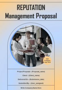 Reputation Management Proposal Report Sample Example Document