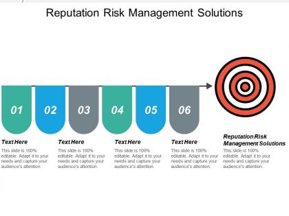 Reputation risk management solutions ppt powerpoint presentation ideas smartart cpb