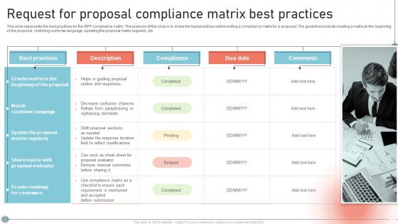 Request For Proposal Compliance Matrix Best Practices