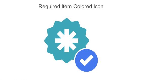 Required Item Colored Icon In Powerpoint Pptx Png And Editable Eps Format