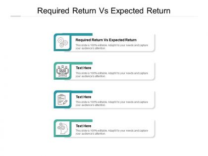 Required return vs expected return ppt powerpoint presentation gallery example cpb