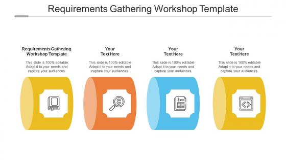 Requirements gathering workshop template ppt powerpoint presentation slides designs cpb