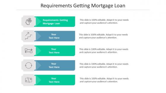 Requirements getting mortgage loan ppt powerpoint presentation gallery graphics pictures cpb