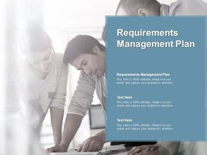 Requirements management plan ppt powerpoint presentation layouts outline cpb