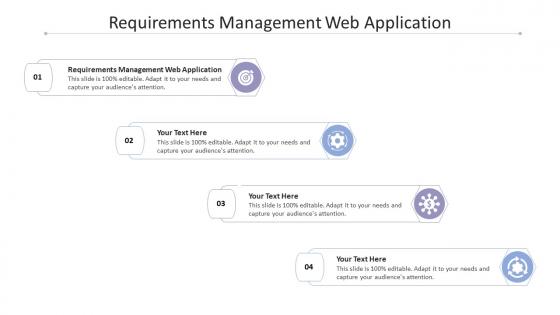 Requirements management web application ppt powerpoint presentation slides cpb