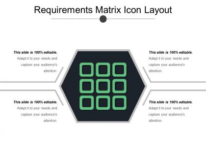 Requirements matrix icon layout