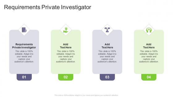 Requirements Private Investigator In Powerpoint And Google Slides Cpb