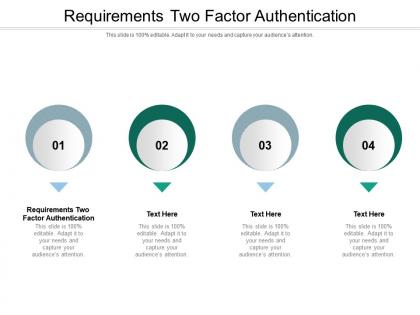 Requirements two factor authentication ppt powerpoint presentation infographic template aids cpb