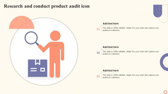 Research And Conduct Product Audit Icon