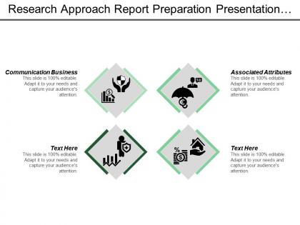 Research approach report preparation presentation data analysis field work