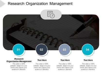 Research organization management ppt powerpoint presentation ideas design ideas cpb