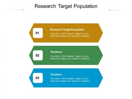 Research target population ppt powerpoint presentation summary format cpb