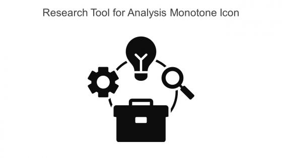 Research Tool For Analysis Monotone Icon In Powerpoint Pptx Png And Editable Eps Format