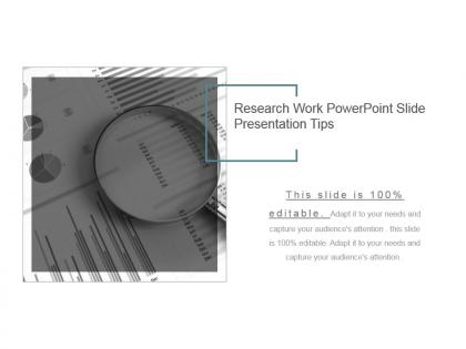 Research work powerpoint slide presentation tips