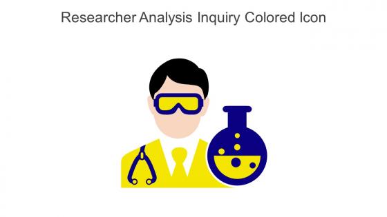 Researcher Analysis Inquiry Colored Icon In Powerpoint Pptx Png And Editable Eps Format