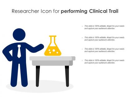 Researcher icon for performing clinical trail