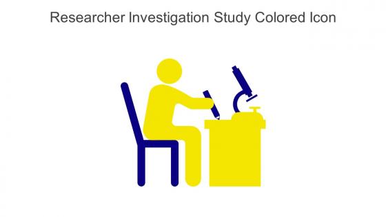 Researcher Investigation Study Colored Icon In Powerpoint Pptx Png And Editable Eps Format