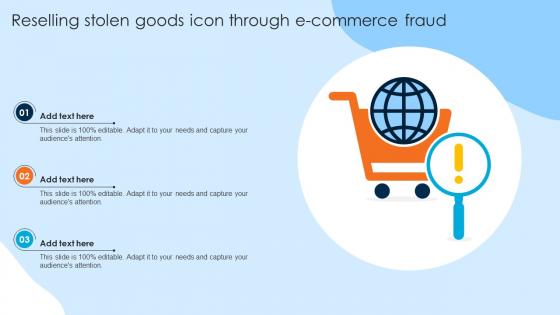 Reselling Stolen Goods Icon Through E Commerce Fraud