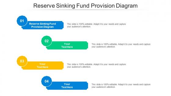 Reserve Sinking Fund Provision Diagram Ppt Powerpoint Presentation Model Show Cpb