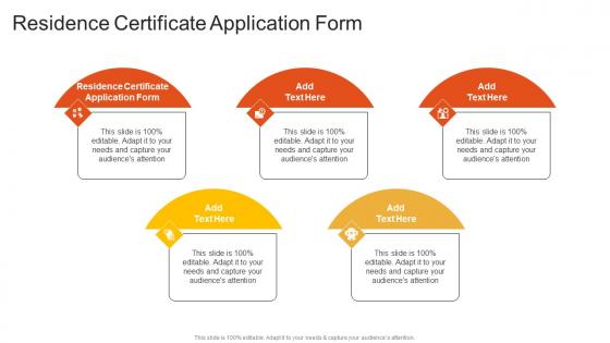 Residence Certificate Application Form In Powerpoint And Google Slides Cpb