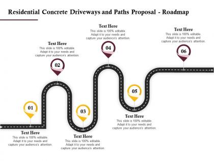 Residential concrete driveways and paths proposal roadmap ppt powerpoint outline icons