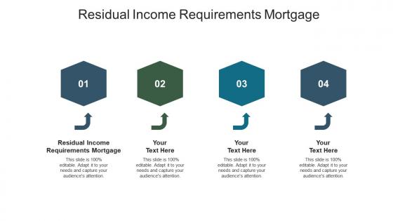 Residual income requirements mortgage ppt powerpoint presentation infographic template pictures cpb
