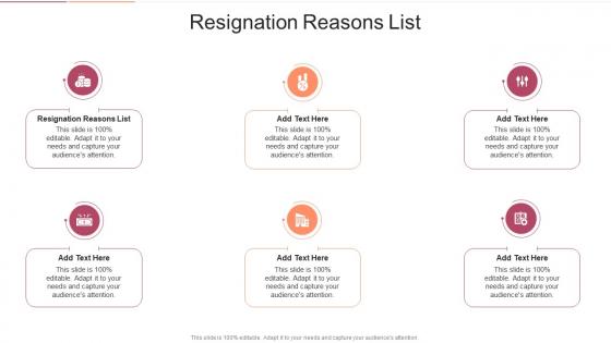 Resignation Reasons List In Powerpoint And Google Slides Cpb