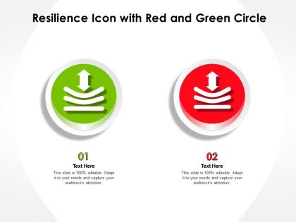 Resilience icon with red and green circle