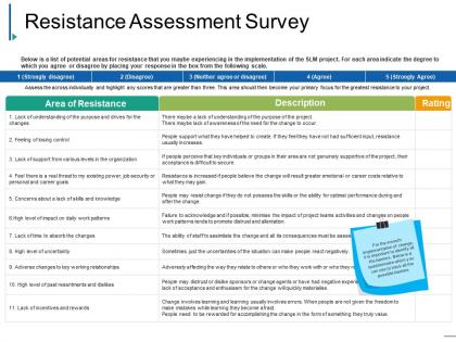 Resistance assessment survey ppt samples download