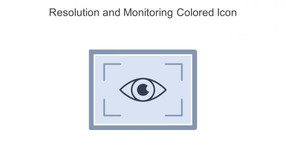 Resolution And Monitoring Colored Icon In Powerpoint Pptx Png And Editable Eps Format