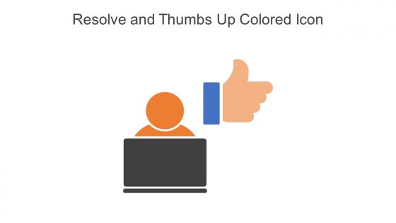 Resolve And Thumbs Up Colored Icon In Powerpoint Pptx Png And Editable Eps Format