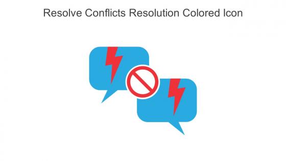 Resolve Conflicts Resolution Colored Icon In Powerpoint Pptx Png And Editable Eps Format