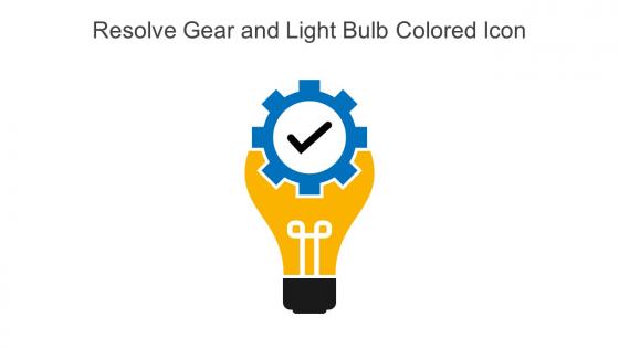 Resolve Gear And Light Bulb Colored Icon In Powerpoint Pptx Png And Editable Eps Format